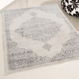 THE RUGS Montana Medallion Cream & Grey Living Room Area Rug 3724 - Size: 80 cm x 150 cm - thumbnail 6