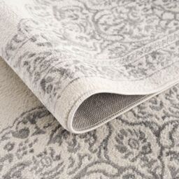 THE RUGS Montana Medallion Cream & Grey Living Room Area Rug 3724 - Size: 80 cm x 150 cm - thumbnail 4