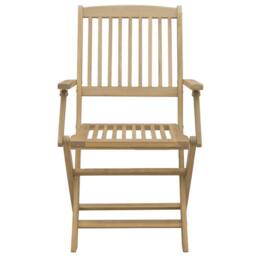 Berkfield Home Beautiful Folding Garden Chairs 8 pcs 54.5x58x90 cm Solid Wood Acacia in Brown - thumbnail 5