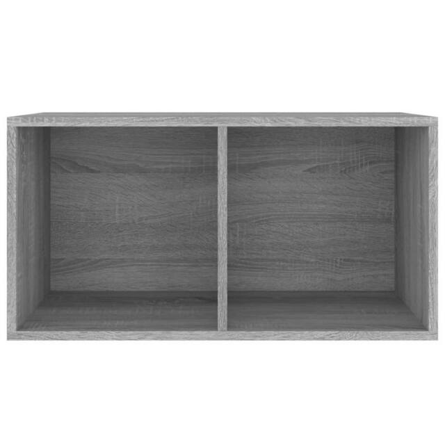 Berkfield Home Vinyl Storage Box Grey Sonoma 71x34x36 cm Engineered Wood - Size: 71 x 34 x 36 cm - image 1