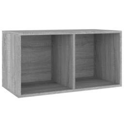 Berkfield Home Vinyl Storage Box Grey Sonoma 71x34x36 cm Engineered Wood - Size: 71 x 34 x 36 cm - thumbnail 3