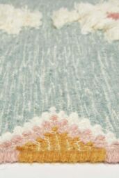 Homescapes Tenali Blue Kilim Wool Rug - Size: 120 cm x 170 cm - thumbnail 4