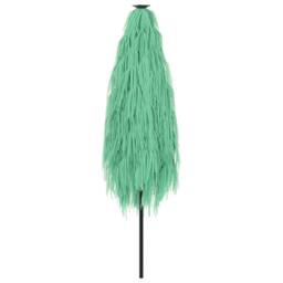 Berkfield Home Durable Garden Parasol with Steel Pole Green 388x388x248 cm in Aqua - Size: 388 x 388 x 248 cm - thumbnail 6