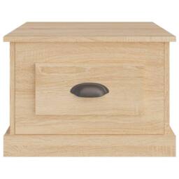 Berkfield Home Coffee Table Sonoma Oak 50x50x35 cm Engineered Wood in Light Tan - Size: 50 x 50 x 35 cm - thumbnail 6