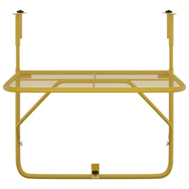 Berkfield Home Durable Balcony Table Gold 60x40 cm Steel - image 1