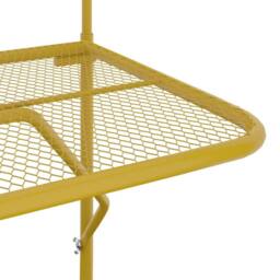 Berkfield Home Durable Balcony Table Gold 60x40 cm Steel - thumbnail 6