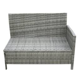 Home Garden Direct Alia Rattan Corner 6 Seater Sofa Dining Set with Glass Table - Grey Rattan Furniture - thumbnail 9