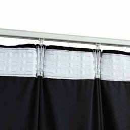 Berkfield Home Blackout Curtains 2 pcs with Hooks Velvet Black 140x245 cm - thumbnail 4