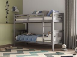 Flair Koop Detachable Bunk Bed in Grey - Size: Single - thumbnail 1