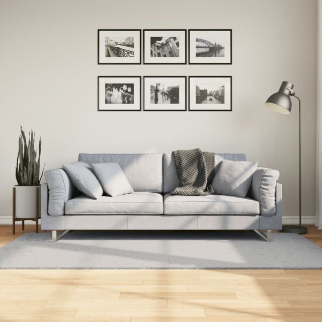 Berkfield Home Rug HUARTE Short Pile Soft & Washable Grey 100x200 cm - Size: Medium - image 1