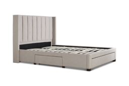 Time4sleep Savannah Natural Oat Upholstered - Bed Frame Only - Size: King - thumbnail 5
