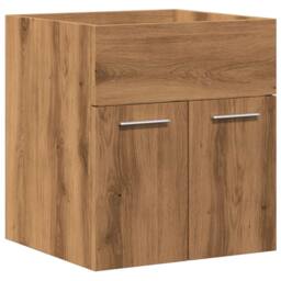 Berkfield Home Durable 2 Piece Bathroom Furniture Set Artisan Oak Engineered Wood in Brown - thumbnail 5