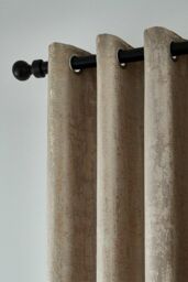 Helena Springfield 'Roma' Woven Lined Curtains in Light Tan - Size: 167 cm width x 228 cm drop - thumbnail 2