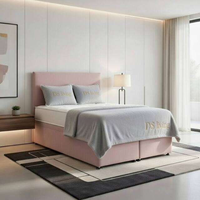 DS Living Prima Pink Divan Bed - Size: Single - image 1