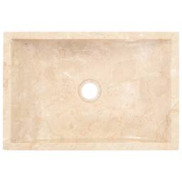 Berkfield Home Sink 45x30x12 cm Marble High Gloss Cream - Size: 45 x 30 x 12 cm - thumbnail 7