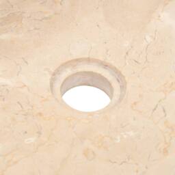 Berkfield Home Sink 45x30x12 cm Marble High Gloss Cream - Size: 45 x 30 x 12 cm - thumbnail 9