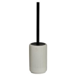 Showerdrape Alexandria Concrete Toilet Brush & Holder in Beige - thumbnail 3
