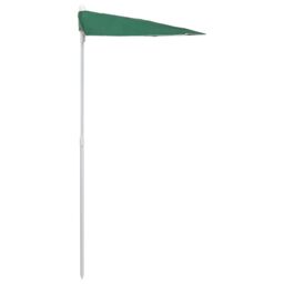 Berkfield Home Garden Half Parasol with Pole 180x90 cm Green - thumbnail 5