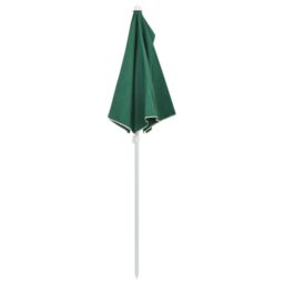 Berkfield Home Garden Half Parasol with Pole 180x90 cm Green - thumbnail 6
