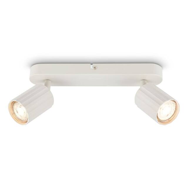 BRILONER 2 Way Ceiling Light Spotlight GU10 Flush Adjustable Metal White - image 1