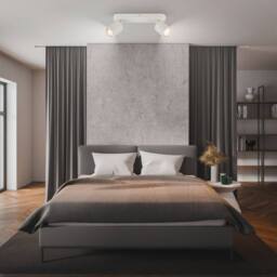 BRILONER 2 Way Ceiling Light Spotlight GU10 Flush Adjustable Metal White - thumbnail 7
