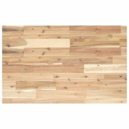 Berkfield Home Bathroom Vanity Top Untreated 80x50x4 cm Solid Wood Acacia in Brown - Size: 80 x 50 x 4 cm - thumbnail 1