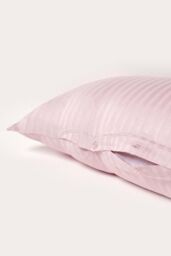 Homescapes Egyptian Cotton Super Soft V Shaped Pillowcase 330 TC in Dusty Pink - thumbnail 3