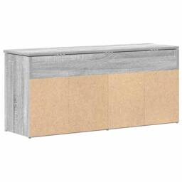 Berkfield Home Shoe Bench Grey Sonoma 102x30.5x45 cm Engineered Wood - thumbnail 6