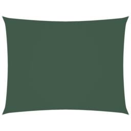 Berkfield Home Sunshade Sail Oxford Fabric Rectangular 3x4 m Dark Green - thumbnail 3