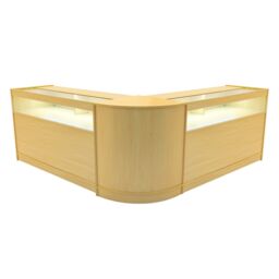 Monstershop Iris LED Shop Counter Set CM60 & 2 x B1500 - Maple in Beige - thumbnail 1