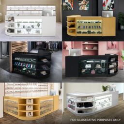 Monstershop Iris LED Shop Counter Set CM60 & 2 x B1500 - Maple in Beige - thumbnail 7