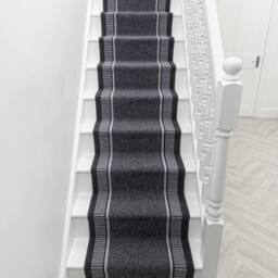runrug Stair Runner Carpet - Durable, Non-Slip, 5.4mm - 'Promenade' in Grey - Size: 80 cm x 450 cm - thumbnail 6