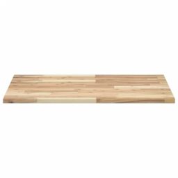 Berkfield Home Bathroom Vanity Top Untreated 100x60x2 cm Solid Wood Acacia in Brown - Size: 100 x 60 x 2 cm - thumbnail 3