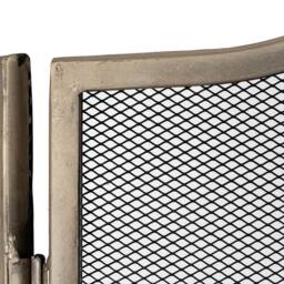 Lemon Pavilion Furniture and Decor Antiqued Fire Screen - Metal - L3 x W65 x H65 cm - Silver - thumbnail 3