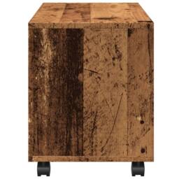 Berkfield Home vidaXL¬†Rolling¬†Cabinet¬†Old Wood 72x33x42.5 cm Engineered Wood in Brown - thumbnail 6