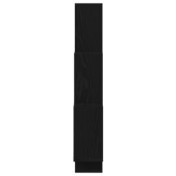 Berkfield Home Black Oak Wall Cabinet - 78x15x92 cm - Made from Engineered Wood - Size: 78 x 15 x 92 cm - thumbnail 7