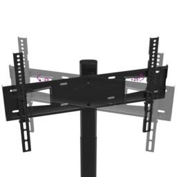 Berkfield Home Decorative Corner TV Stand 2-Tiers for 32-65 Inch Black - thumbnail 6