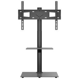 Berkfield Home Decorative Corner TV Stand 2-Tiers for 32-65 Inch Black
