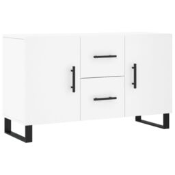 Berkfield Home Sideboard White 100x36x60 cm Engineered Wood - Size: 100 x 36 x 60 cm - thumbnail 2