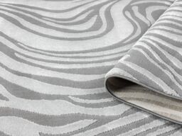 Desire Rugs Vellure Modern Living Room Area Rug Embossed Metallic Sheen Marble in Grey - Size: 160 cm x 230 cm - thumbnail 3