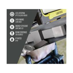 Lighthouse 4000 Lumen Site Light 38W 110V AST8338 Reliable Illumination for Work in Grey - thumbnail 2