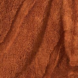 OHS Tufted Contour Throw Teddy Fleece Blanket Winter Soft Warm Bedspread in Burnt Orange - Size: 125 cm x 150 cm - thumbnail 5