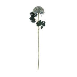 Sostter Chrysanthemum Stem in Teal Sage in Blue - thumbnail 3