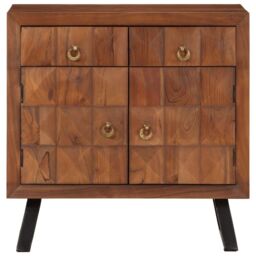 Berkfield Home Drawer Cabinet Honey Brown 70x35x70 cm Solid Wood Acacia - Size: 70 x 35 x 70 cm - thumbnail 3