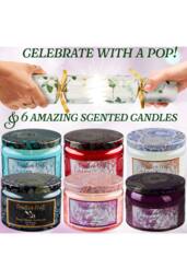 kreativekraft Christmas Crackers 6 Pack Scented Candles Inside Décor - thumbnail 3