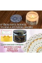 kreativekraft Christmas Crackers 6 Pack Scented Candles Inside Décor - thumbnail 4