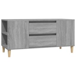 Berkfield Home TV Cabinet Grey Sonoma 102x44.5x50 cm Engineered Wood - thumbnail 2
