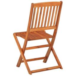 Berkfield Home 9 Piece Garden Dining Set Solid Acacia Wood in Brown - thumbnail 5