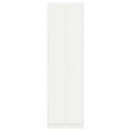 Berkfield Home Wardrobe White 55x25x189 cm Engineered Wood - Size: 55 x 25 x 189 cm - thumbnail 6