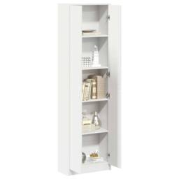 Berkfield Home Wardrobe White 55x25x189 cm Engineered Wood - Size: 55 x 25 x 189 cm - thumbnail 3